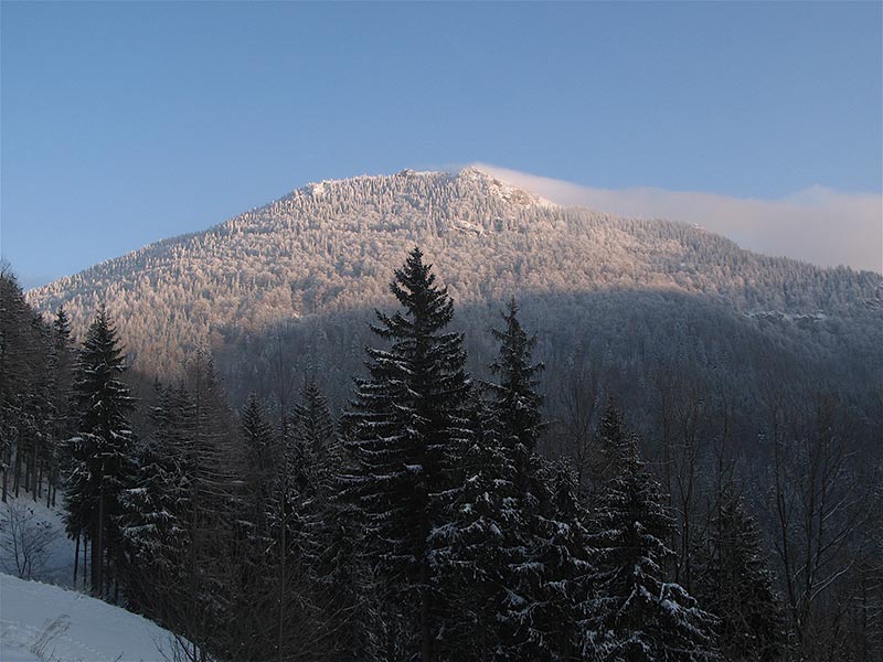 Letzte Sonnenstrahlen am Hochstaff